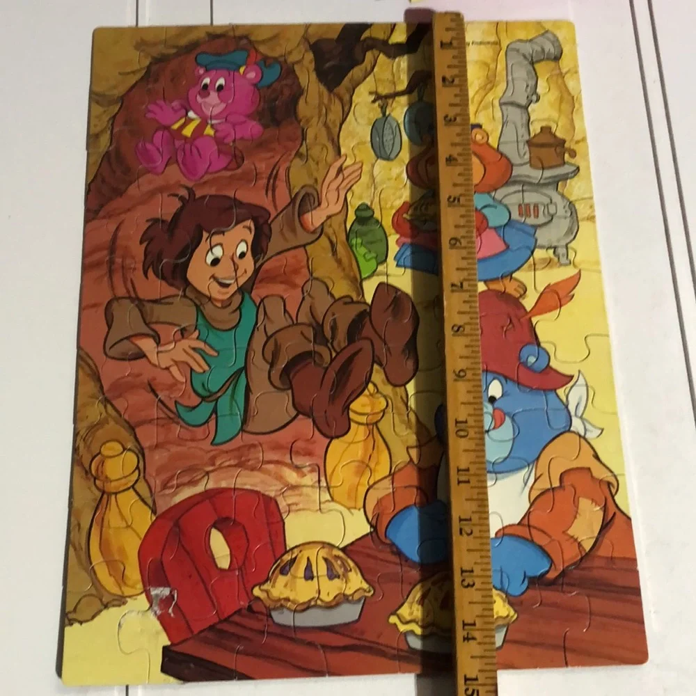 Disney Gummi Bears Cartoon Puzzle 1986 Gummi Bears Puzzle Vintage Disney